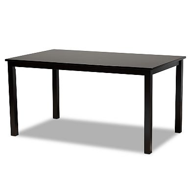 Baxton Studio Renaud Dining Table & Chair 7-piece Set