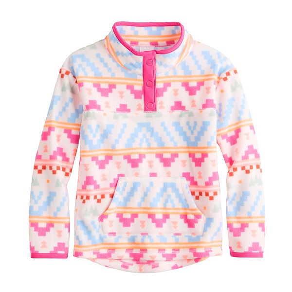 Girls 412 Jumping Beans® QuarterSnap Fleece Pullover
