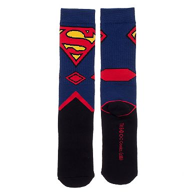 Men's DC Comics Rebirth Superman Knit Crew Socks