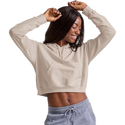 Women s Hanes Cropped Fleece Hoodie