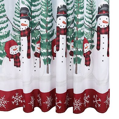 St. Nicholas Square® Yuletide Snowman Shower Curtain