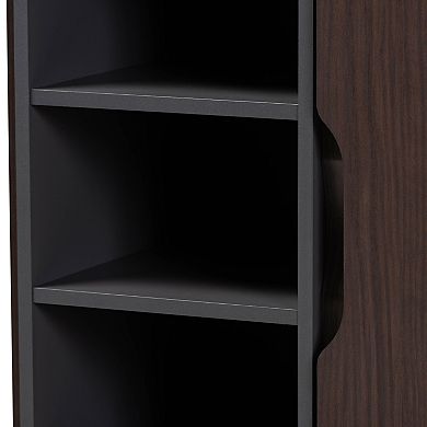 Baxton Studio Idina 1-Door Shoe Cabinet