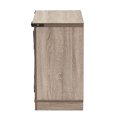 Baxton Studio Wayne Shoe Cabinet