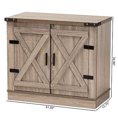 Baxton Studio Wayne Shoe Cabinet