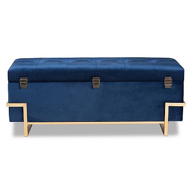 Baxton Studio Parker Storage Ottoman