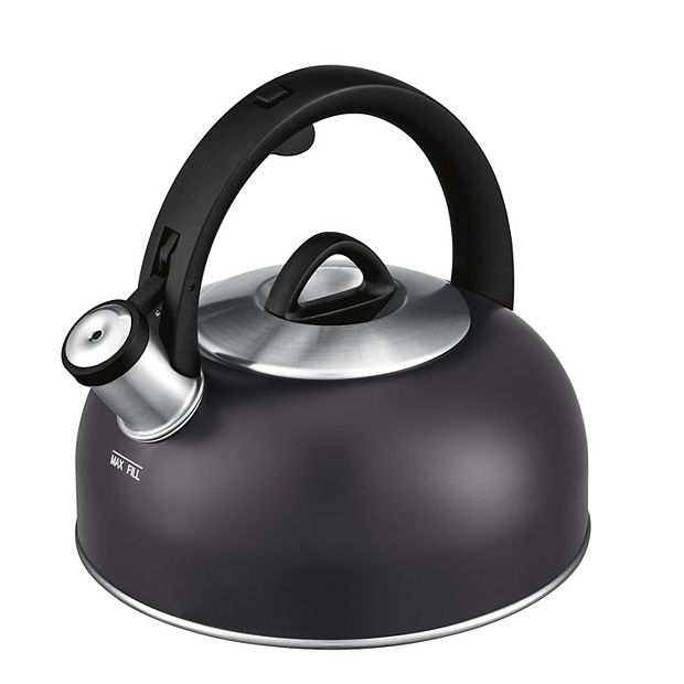 Black Cast Aluminum Half Kettle 2 Quart