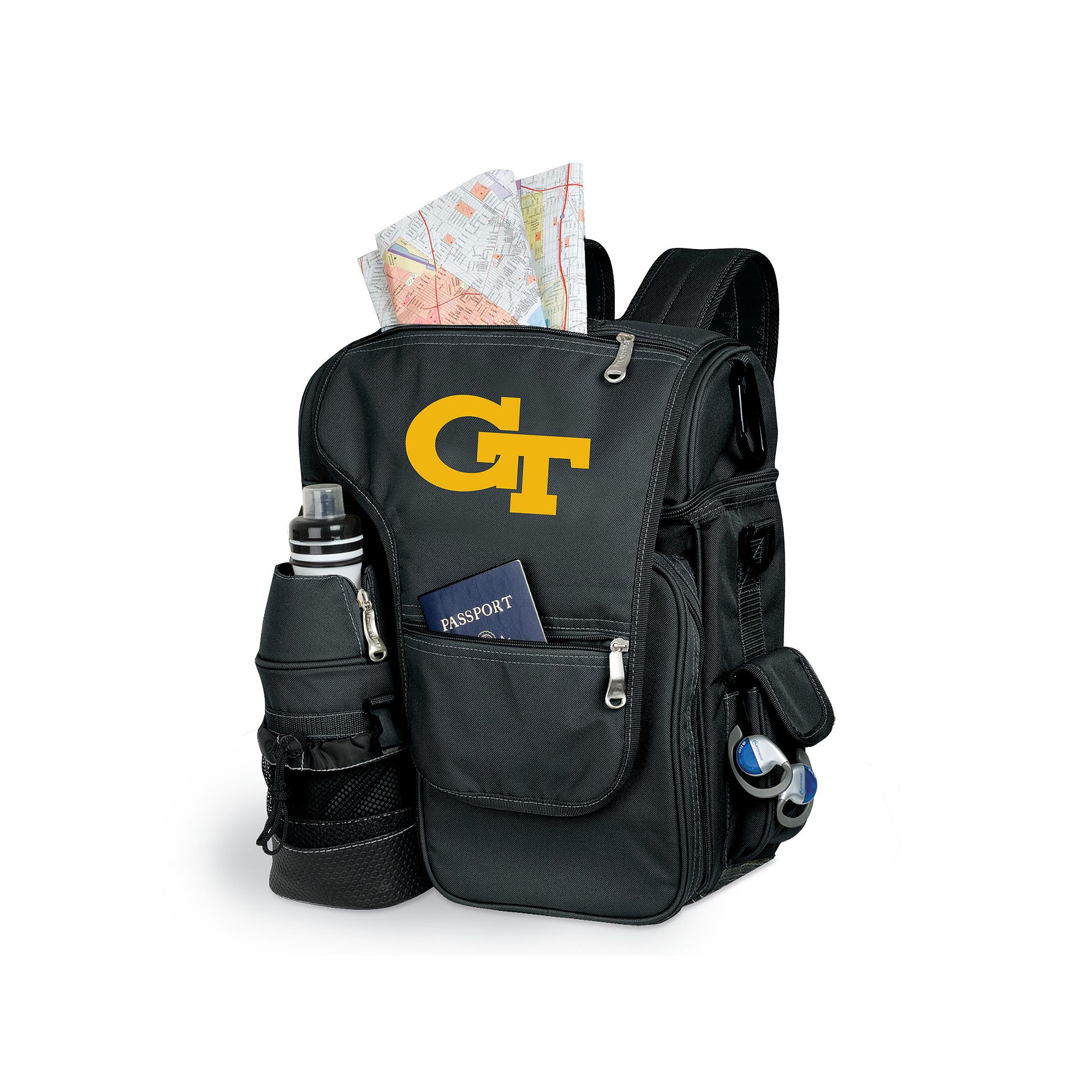 Georgia Tech Yellow Jackets Insulated Backpack, Black