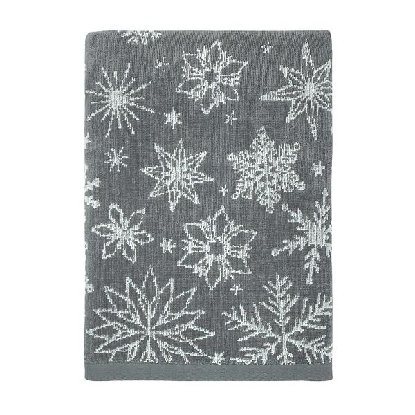 St. Nicholas Square® Snowflake Jacquard Bath Towel