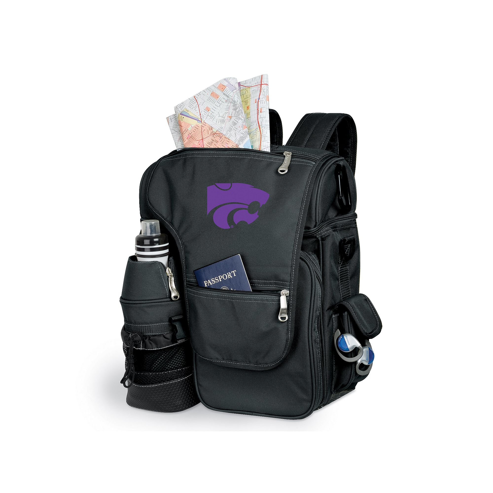Kansas State Wildcats Insulated Backpack, Black