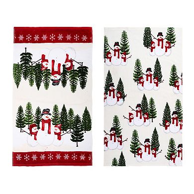 St. Nicholas Square® Yuletide Snowman Kitchen Towel 2-pk.