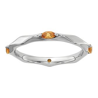 Stacks & Stones Sterling Silver Gemstone Stackable Ring
