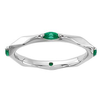 Stacks & Stones Sterling Silver Gemstone Stackable Ring