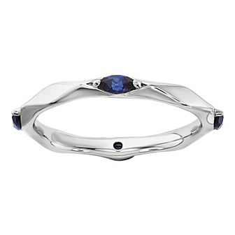 Stacks & Stones Sterling Silver Gemstone Stackable Ring