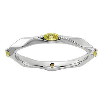 Stacks & Stones Sterling Silver Gemstone Stackable Ring