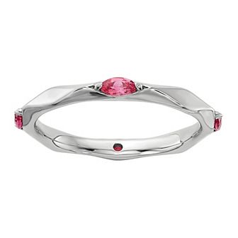Stacks & Stones Sterling Silver Gemstone Stackable Ring