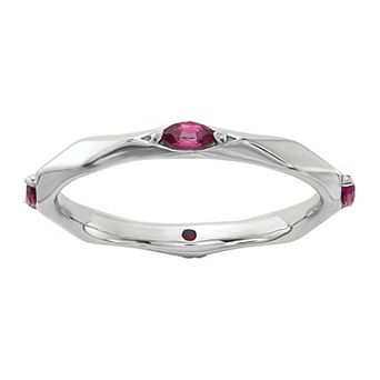 Stacks & Stones Sterling Silver Gemstone Stackable Ring
