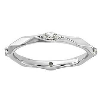 Stacks & Stones Sterling Silver Gemstone Stackable Ring
