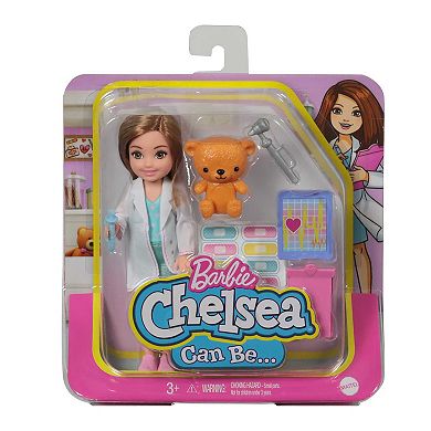 Barbie® Chelsea Can Be Career Doll with Doctor-themed Outfit & Related Accessories