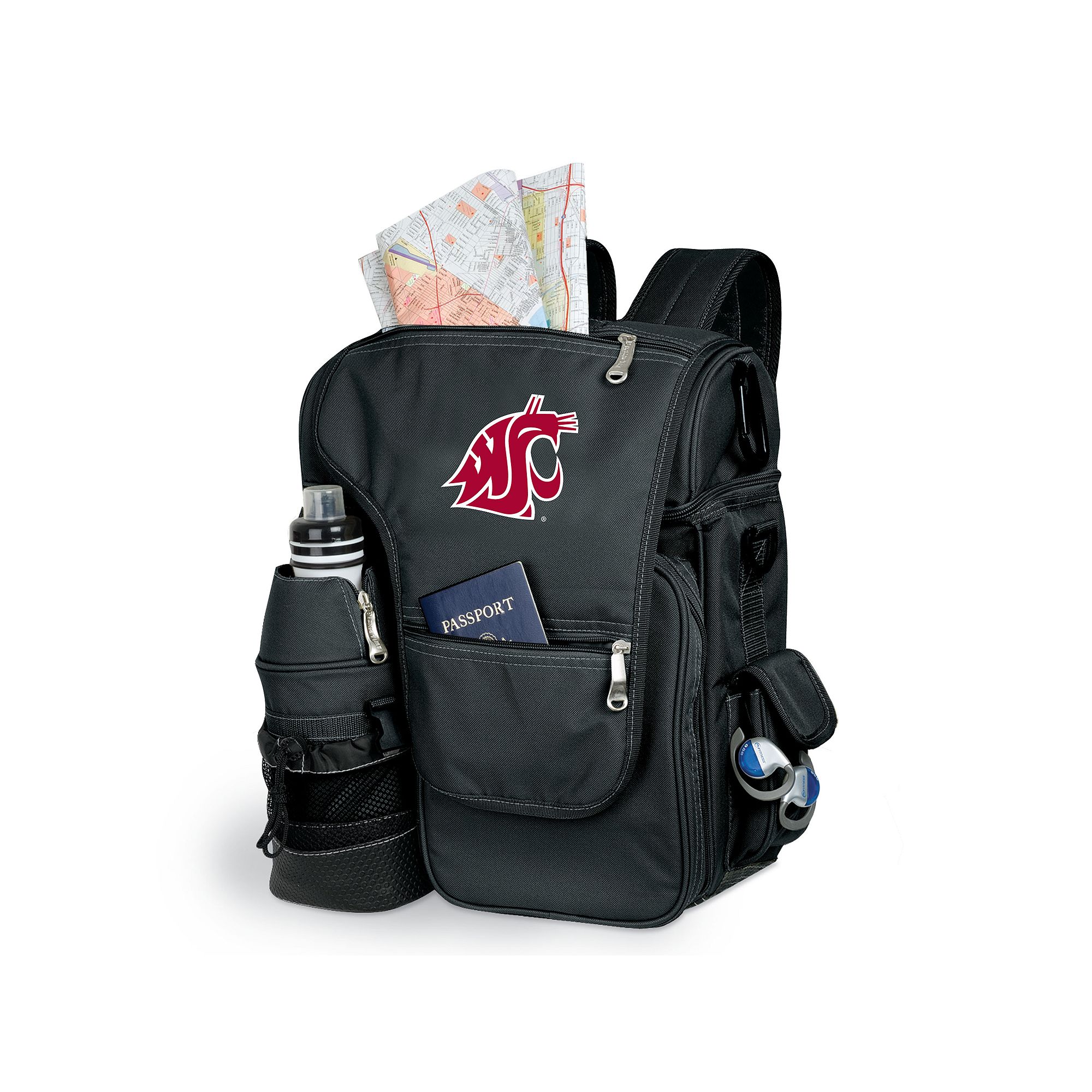 Washington State Cougars Insulated Backpack, Black