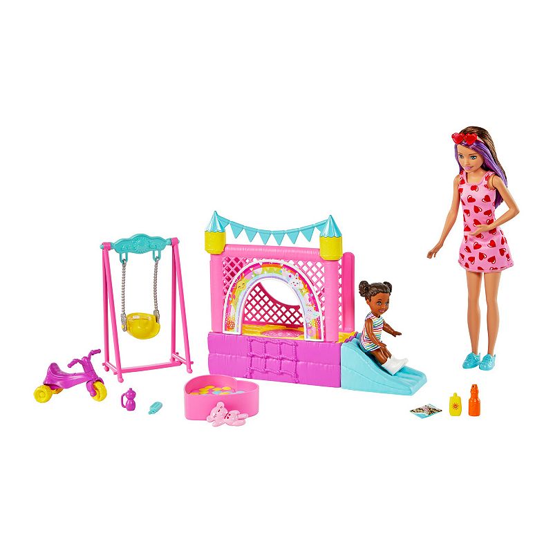 Barbie Skipper Babysitters Inc. Bounce House Playset with Dolls & Accessori