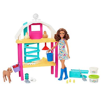 Barbie® Hatch & Gather Egg Farm, Doll, and Accessories