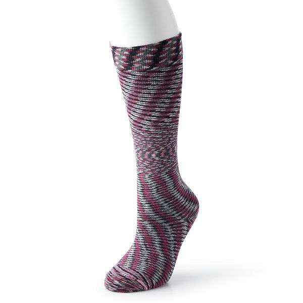 Women's Dr. Motion Space Dye Compression Knee High Socks