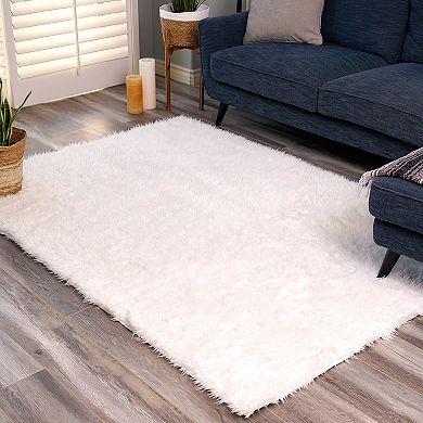 My Magic Carpet Vegan Faux Fur Machine Washable Rug