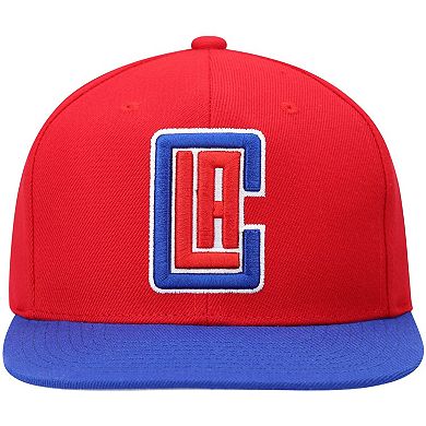 Men's Mitchell & Ness Red/Royal LA Clippers Team Two-Tone 2.0 Snapback Hat