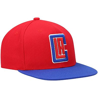 Men's Mitchell & Ness Red/Royal LA Clippers Team Two-Tone 2.0 Snapback Hat