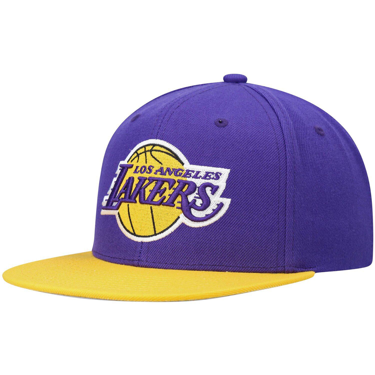 snapback lakers mitchell and ness