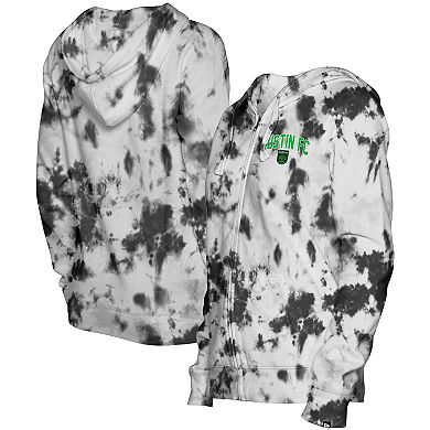 Women's 5th & Ocean by New Era Black Austin FC Tie-Dye Full-Zip