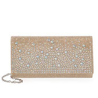 Gunne Sax by Jessica McClintock Chloe Rhinestone Evening Clutch