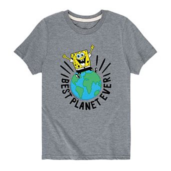 Boys 8-20 SpongeBob Best Planet Ever Graphic Tee