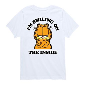 Boys 8-20 Garfield Smiling On The Inside Graphic Tee