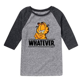Boys 8-20 Garfield Whatever Raglan Graphic Tee