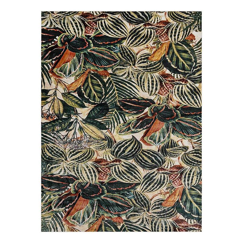 Unique Loom Ocho Blossom Rug, Multicolor, 10Ft Rnd