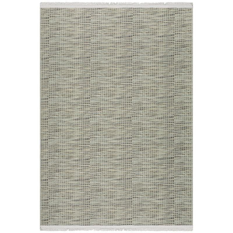 Ottomanson Flat Weave Abstract Washable Indoor Rug, Brown, 4X6 Ft