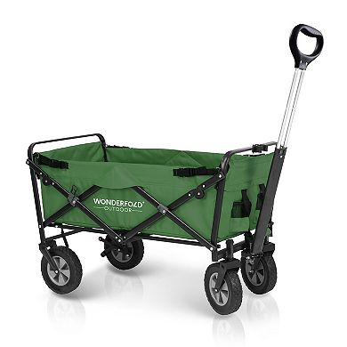 Wonderfold S-Series Utility Folding Wagon with Self Stand