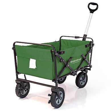 WonderFold S-Series Utility Folding Wagon with Self Stand