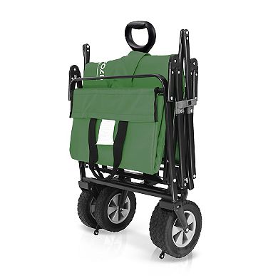 Wonderfold S-Series Utility Folding Wagon with Self Stand