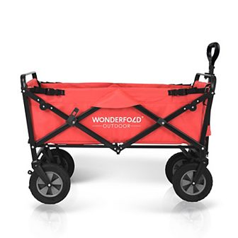 Wonderfold S-Series Utility Folding Wagon with Self Stand