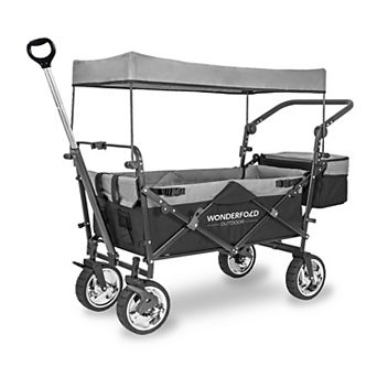 Wonderfold S-Series Utility Premium Folding Wagon with Canopy