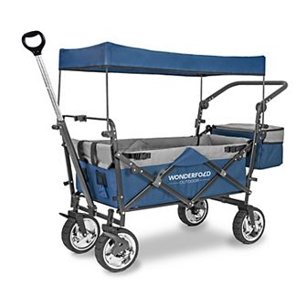 Wonderfold S-Series Utility Premium Folding Wagon with Canopy