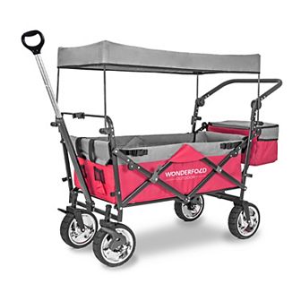 Wonderfold S-Series Utility Premium Folding Wagon with Canopy