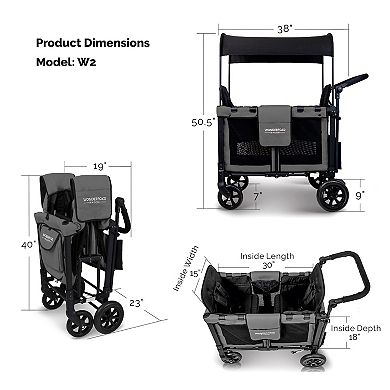 WonderFold W2 Original Double Stroller Wagon