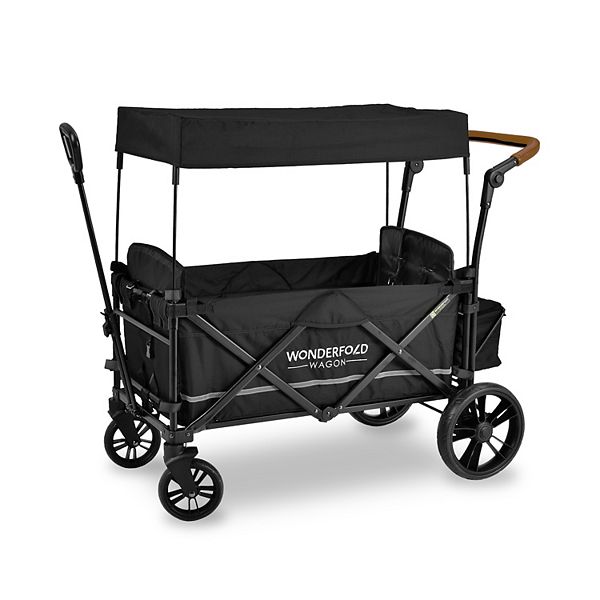 WONDERFOLD X2 Push and Pull Wagon Stroller - Black