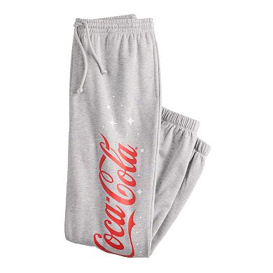 Juniors' Coca-Cola Snowflake Logo Graphic Joggers