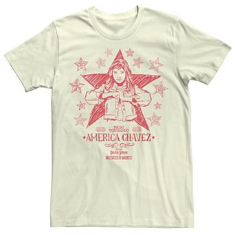 Men's Marvel Doctor Strange Movie 2 America Chavez Portrait Doodle Tee