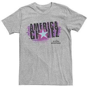 Men's Marvel Doctor Strange Movie 2 America Chavez Spray Paint Star Tee