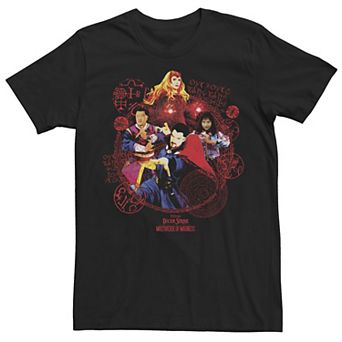 Men's Marvel Doctor Strange Movie 2 Badge Of Heroes Groupshot Tee